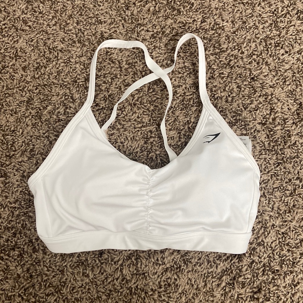 Gymshark white sports bra size XS